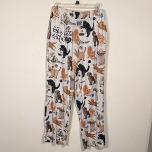 Brief Insanity Cat Print Men's Sweatpants